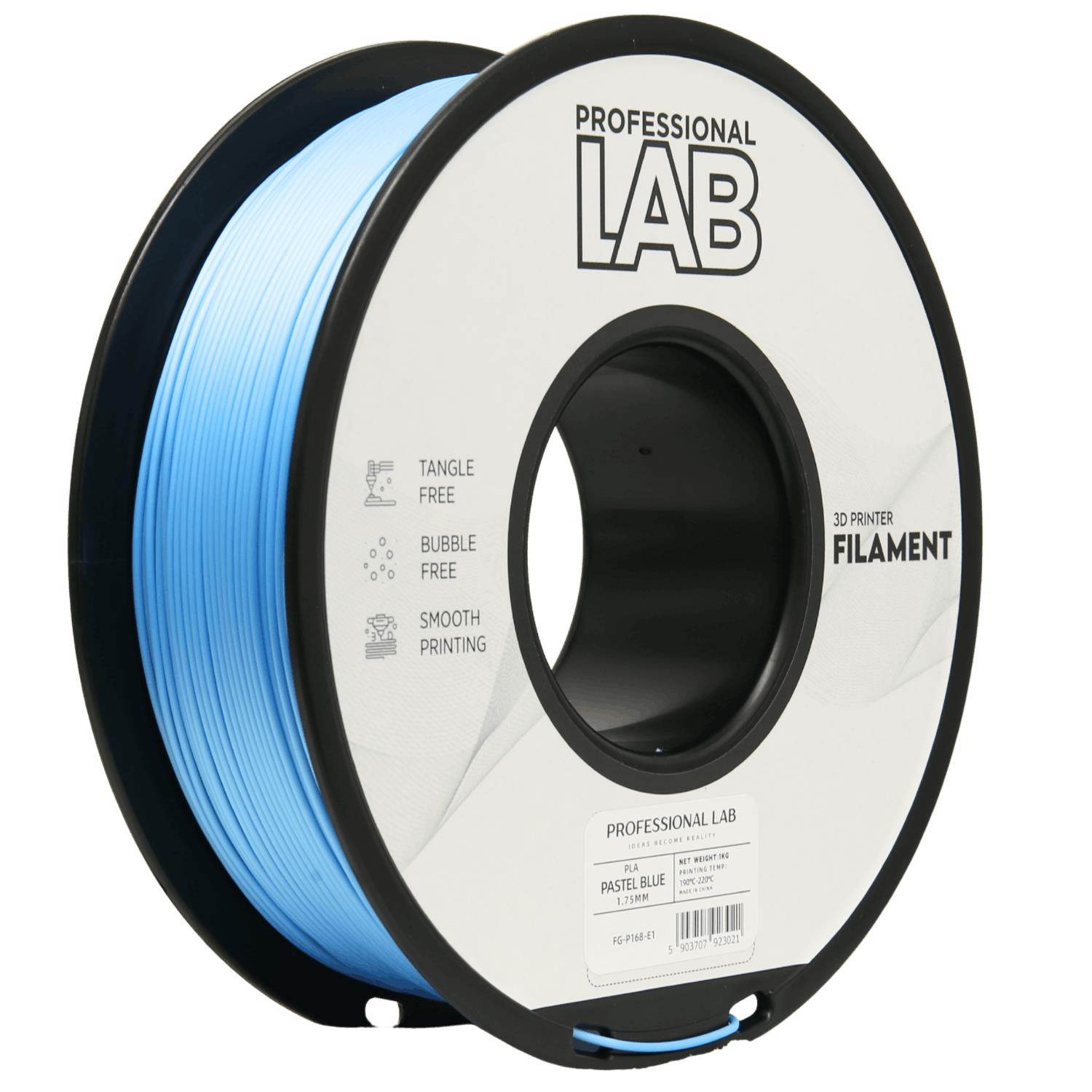 Professional Lab 3D filament PLA, 1,75 mm, 1 kg – pastelově modrá (Pastel Blue)