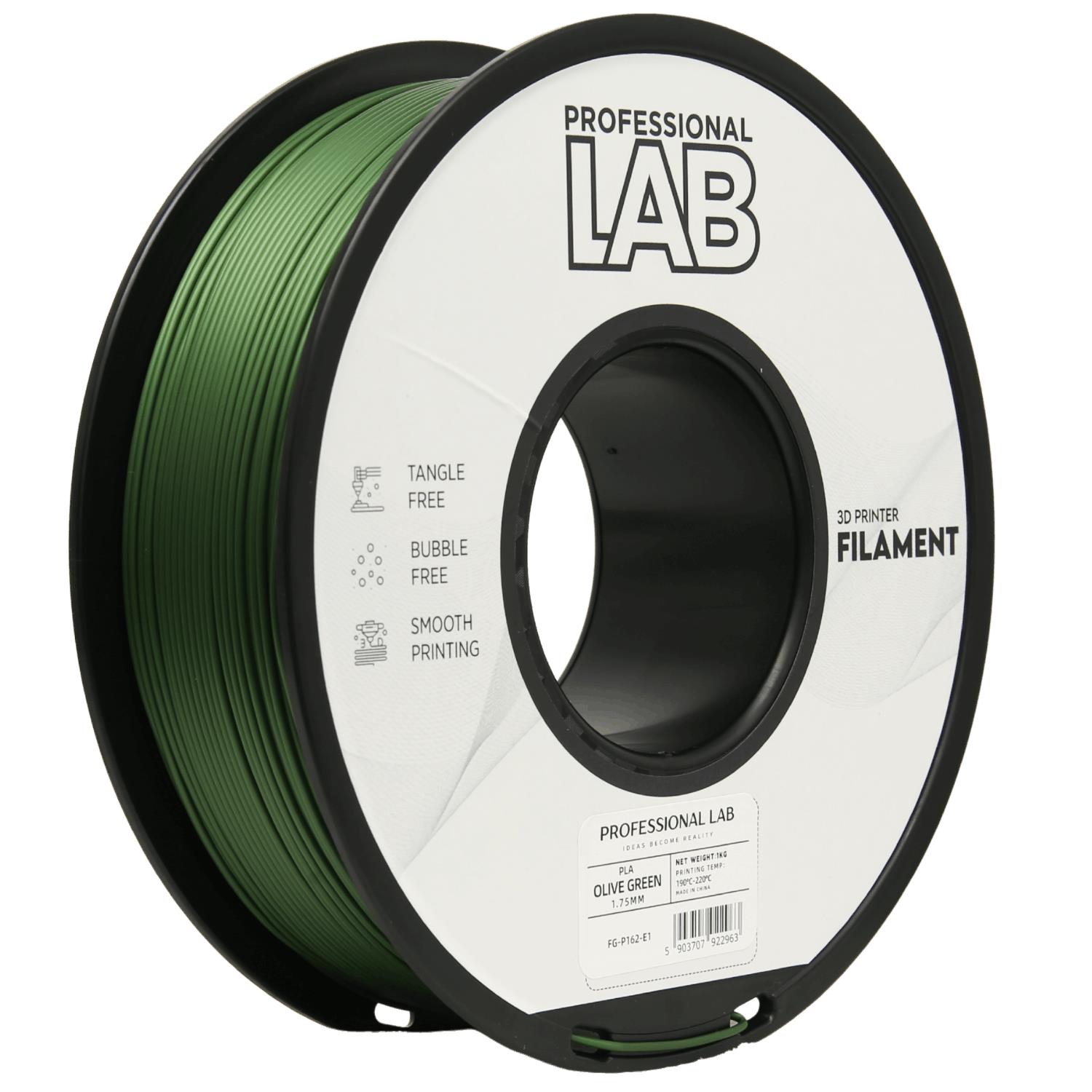 Smart Print 3D filament PLA, 1,75 mm, 1 kg – olivově zelená (Olive Green)